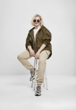 URBAN CLASSICS High Waist - Cargobroek - Concrete -Only Mode Winkel c7c6579bc1a2445182a77746704fb14c