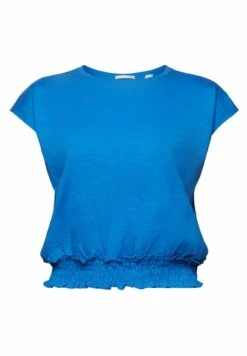 Edc By Esprit Bubble Hem - T-Shirt Print - Bright Blue -Only Mode Winkel c7e4b3571eae433e9e3ad697d1380759