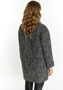 Faina Tuxe - Mantel - Schwarz Weiss Kariert -Only Mode Winkel c81675a10df14ce1a2788421f4243f3f