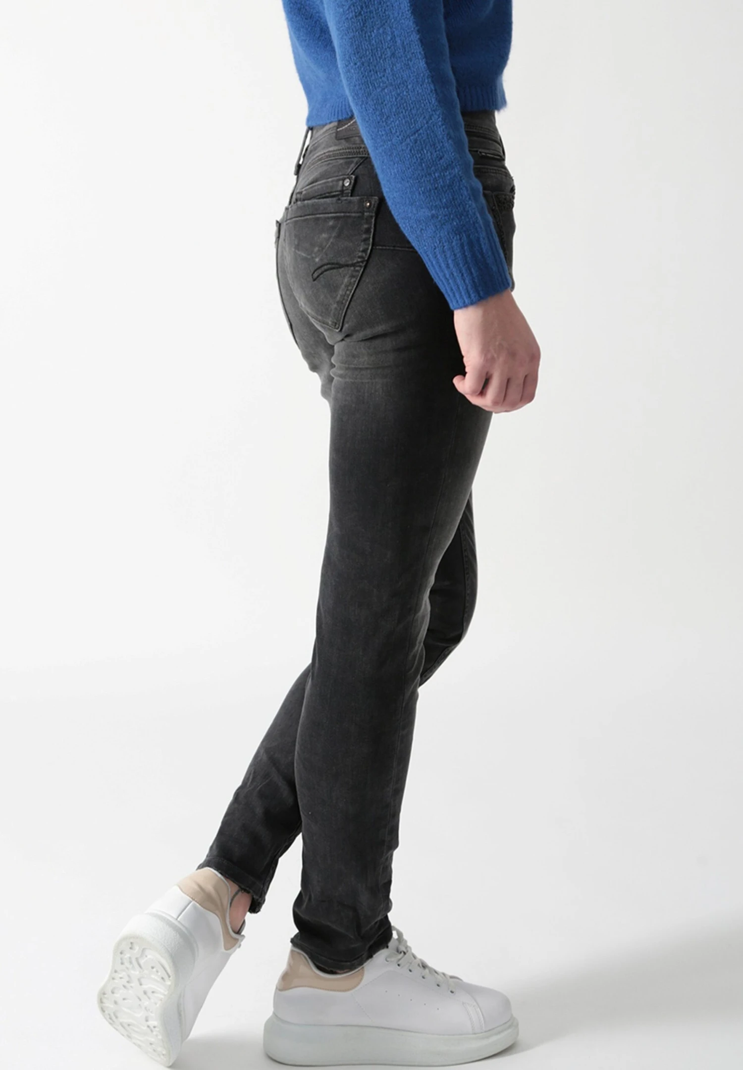 Misty Slim Fit- Slim Fit Jeans - Schwarz 4 Misty Slim Fit- Slim Fit Jeans - Schwarz - Afbeelding 4