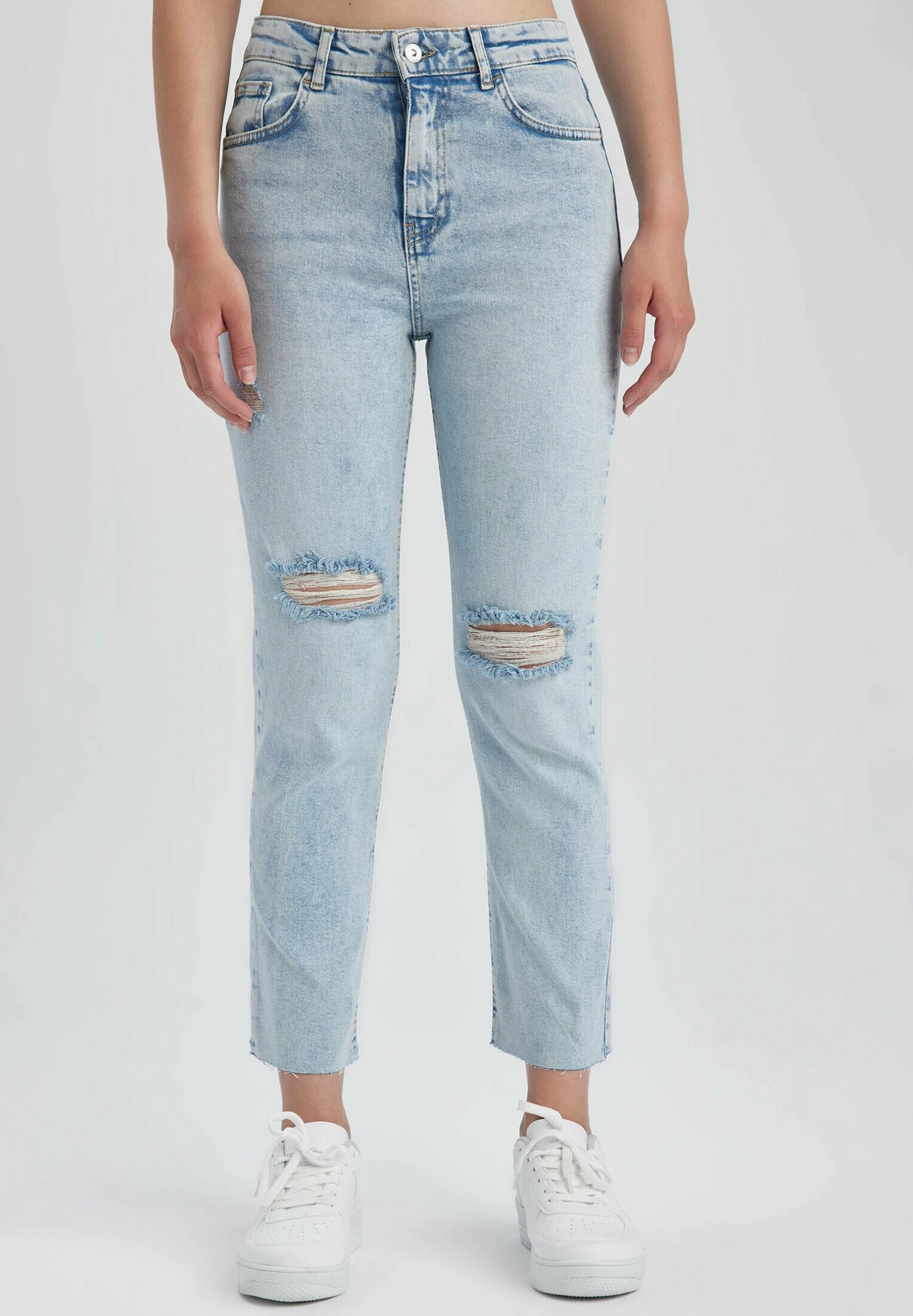 DeFacto Vintage- Slim Fit Jeans - Blue 1 DeFacto Vintage- Slim Fit Jeans - Blue