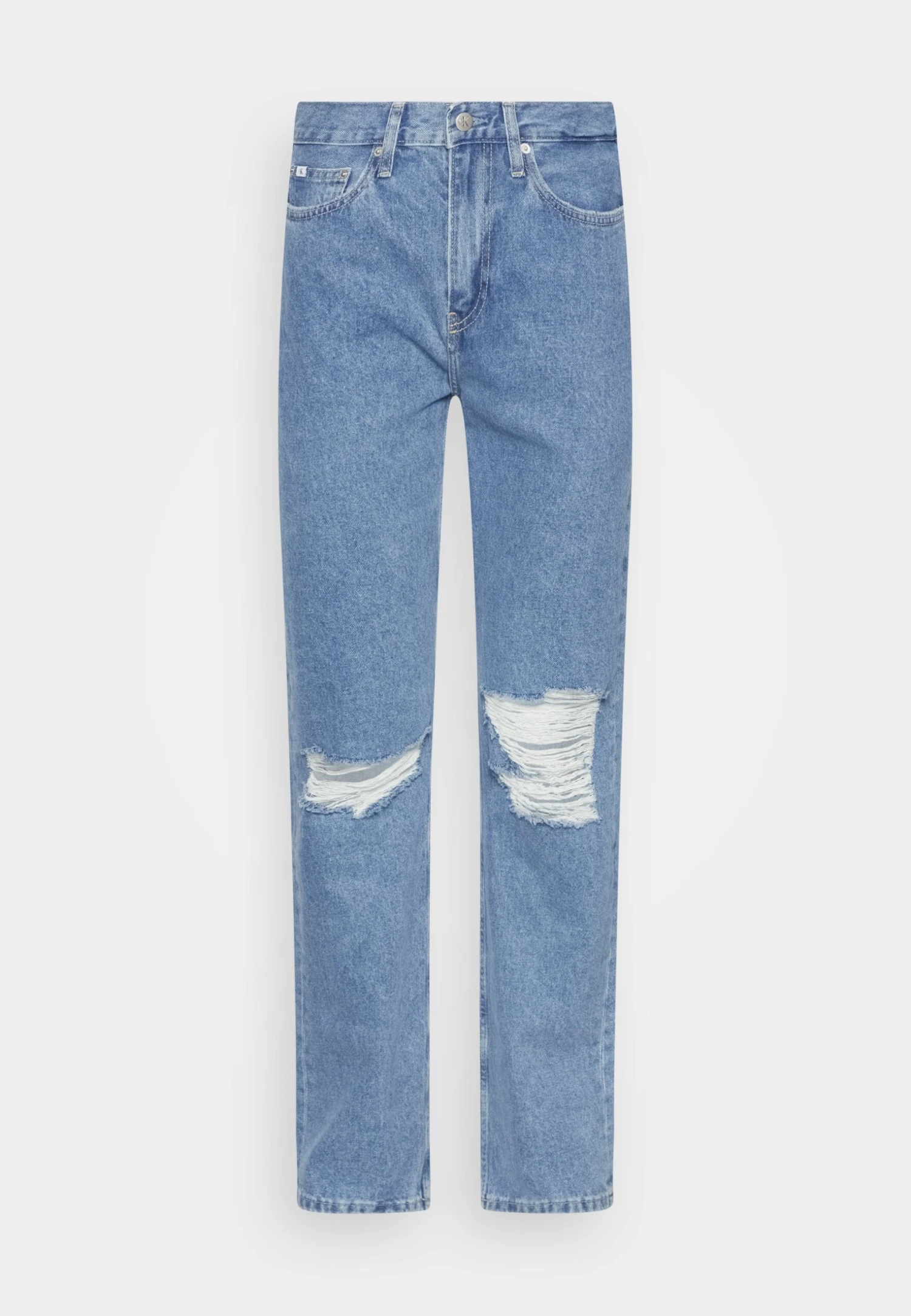 Calvin Klein Jeans High Rise- Straight Leg Jeans - Denim Light 1 Calvin Klein Jeans High Rise- Straight Leg Jeans - Denim Light