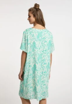 Usha Kurzarm - Jurk - Türkis Wollweiss -Only Mode Winkel c8c60fe8423e4731b1b2c716b54b7a72