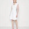 Armani Exchange Vestito - Jerseyjurk - White