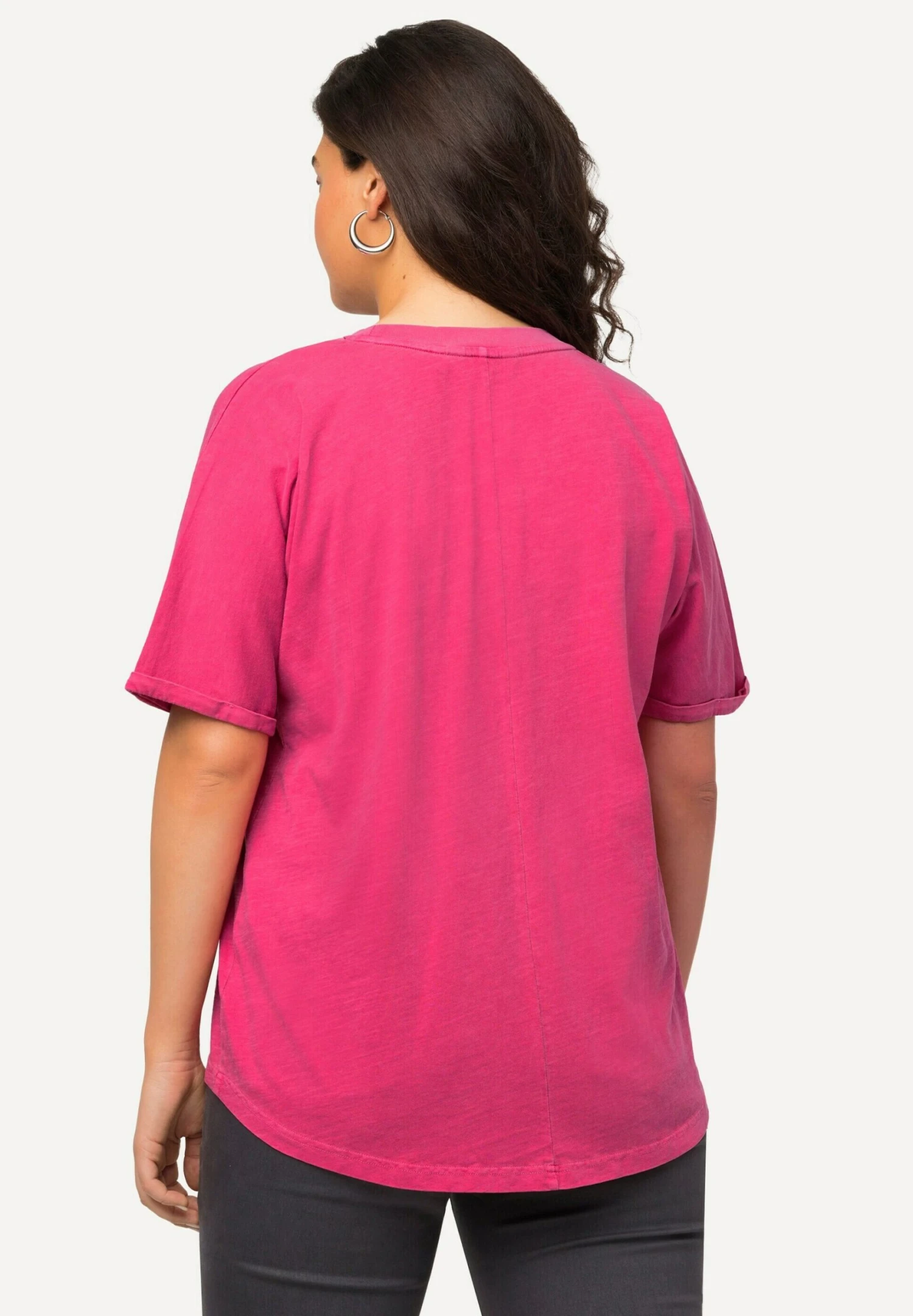 Ulla Popken Empower Short Sleeve Graphic - T-Shirt Print - Magenta Pink 2 Ulla Popken Empower Short Sleeve Graphic - T-Shirt Print - Magenta Pink - Afbeelding 2
