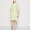 Selected Femme Slfteresa Short Shirt Dress - Blousejurk - Sharp Green