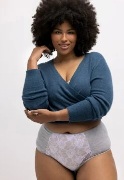 Ulla Popken Slip - Lichtgrijs Mélange