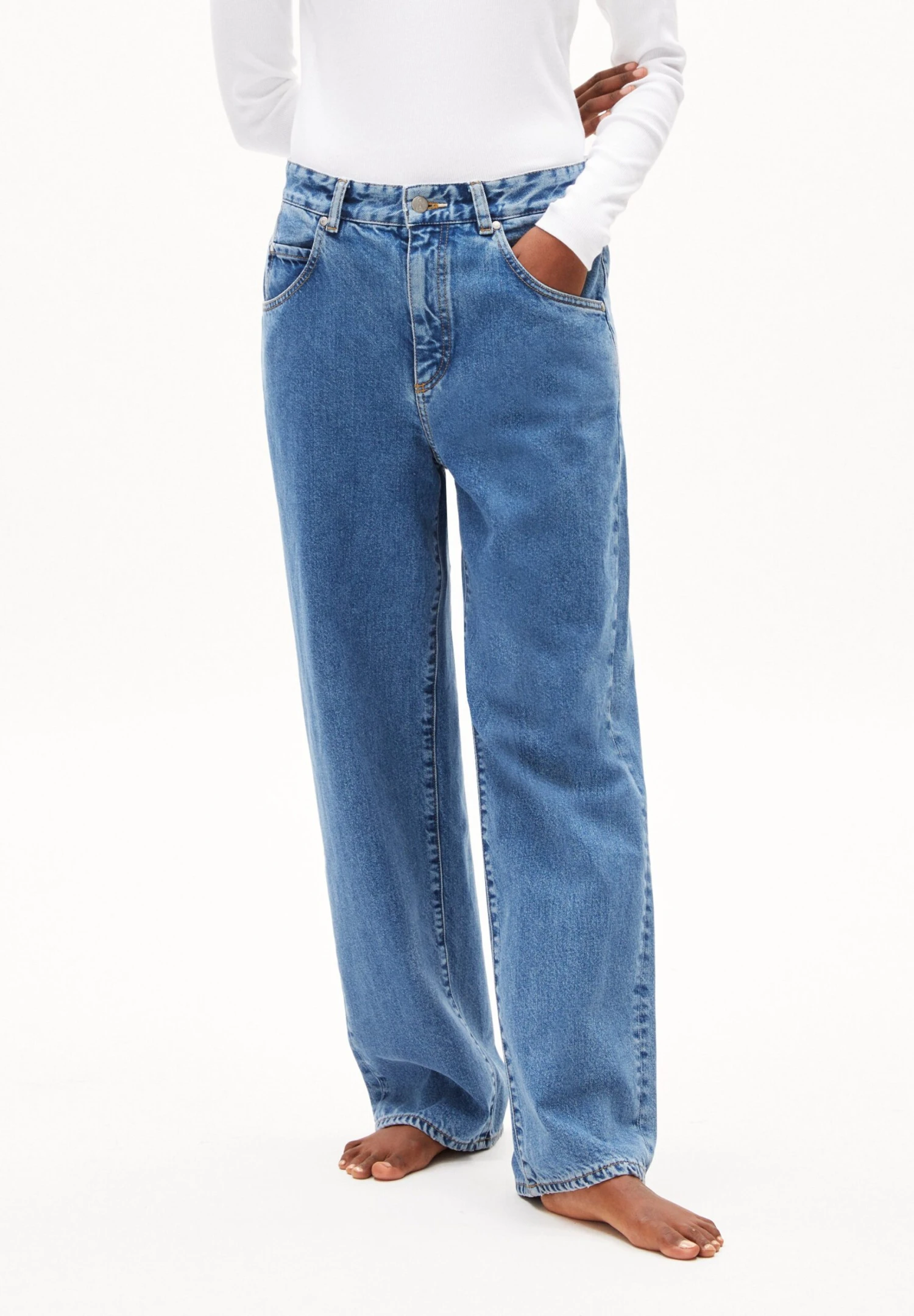 Armedangels Haayi - Straight Leg Jeans - Hyper Blue 7 Armedangels Haayi - Straight Leg Jeans - Hyper Blue - Afbeelding 7