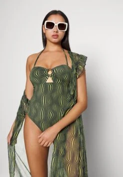 ONLY Onllilja Life Beach Dress - Strandaccessoire - Dark Green -Only Mode Winkel ca84aac230ee456b8760ec2a911ae801