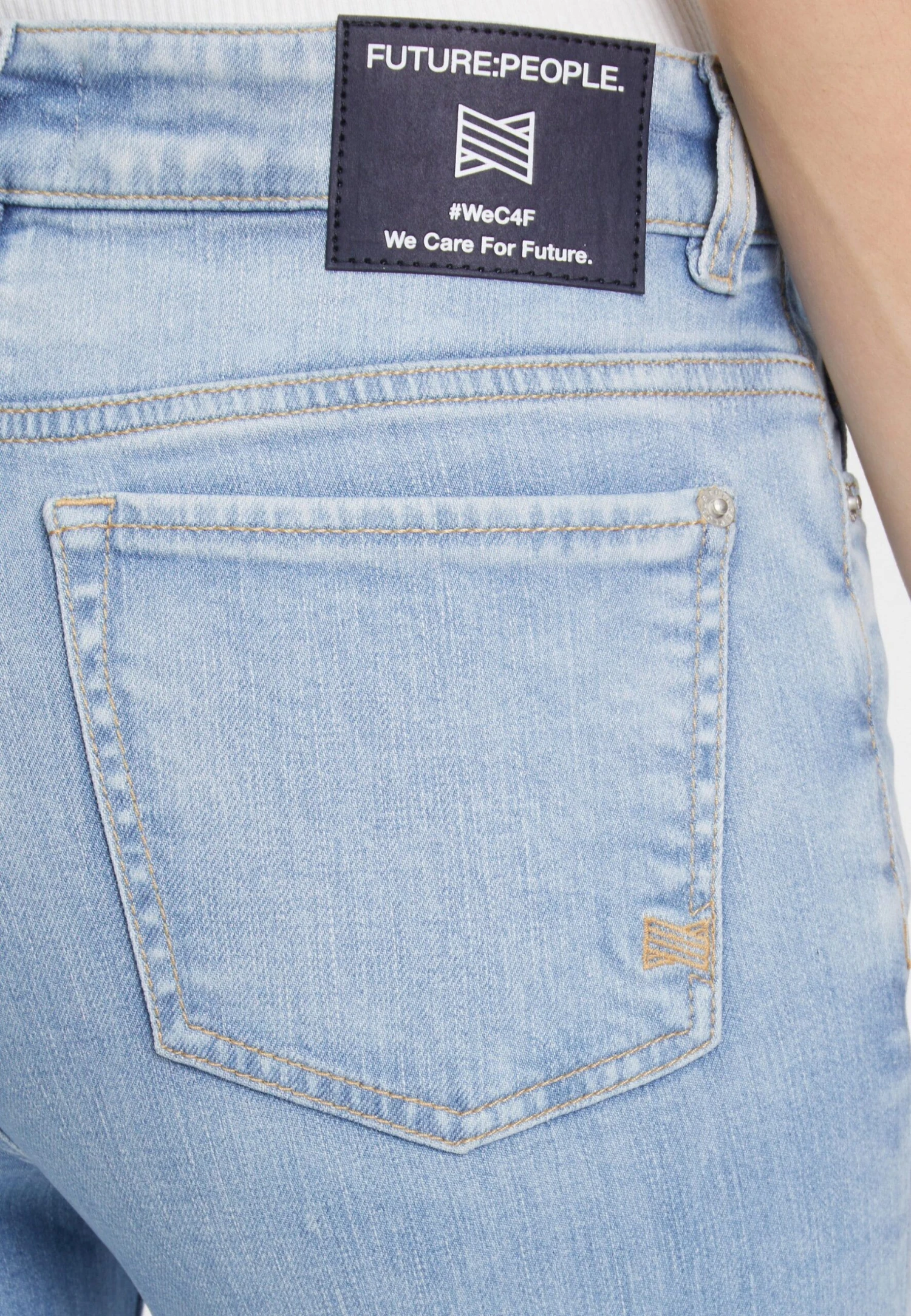 01:00 Slim Fit - Mid Waist - Slim Fit Jeans - Eisblau 4 01:00 Slim Fit - Mid Waist - Slim Fit Jeans - Eisblau - Afbeelding 4