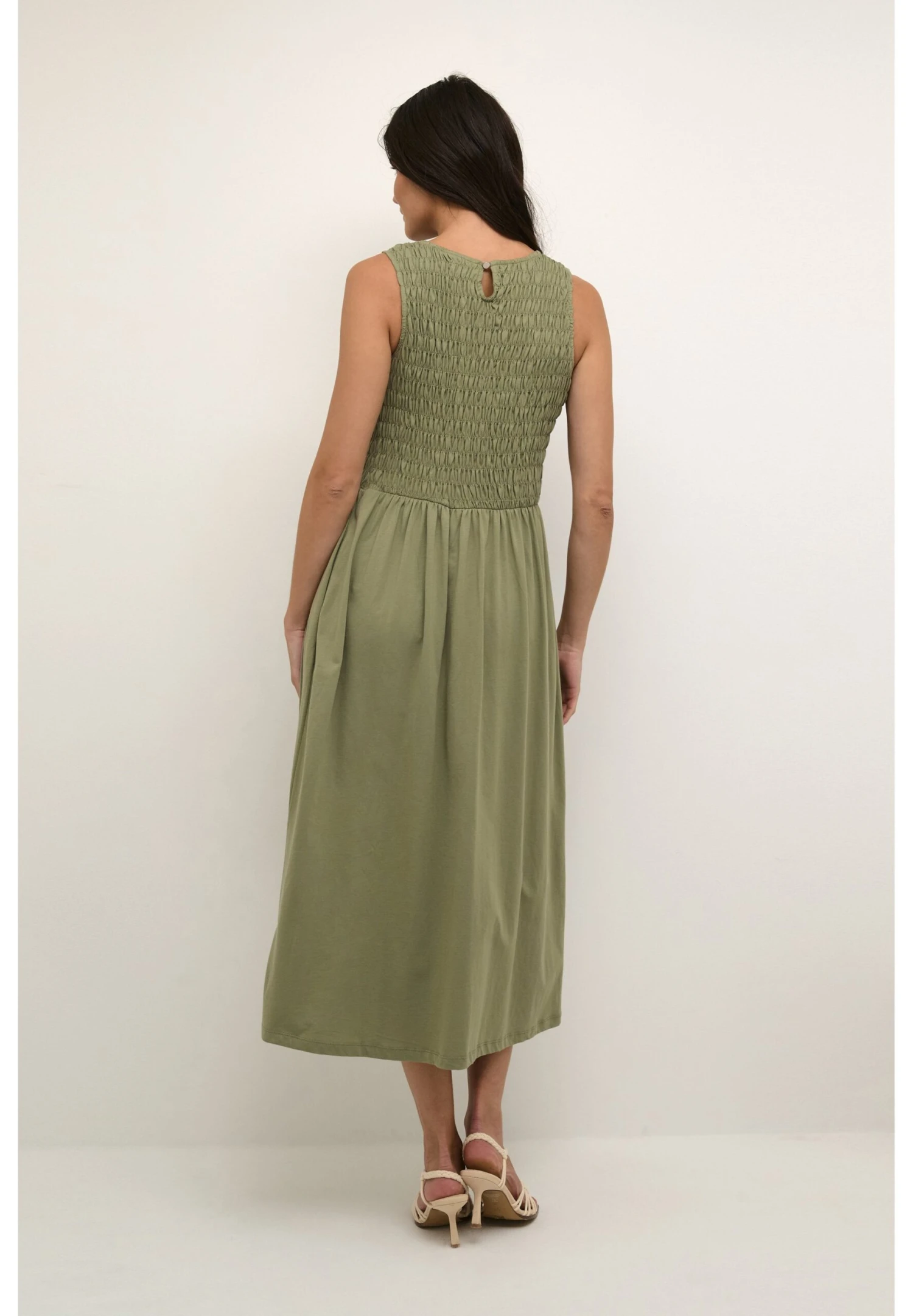 Cream Crlula- Jerseyjurk - Oil Green 3 Cream Crlula- Jerseyjurk - Oil Green - Afbeelding 3