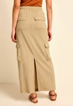 Next Cargo Drawstring Waist - Maxirok - Camel Brown -Only Mode Winkel cb539de2aae14612b1a1ae3e72524ebd