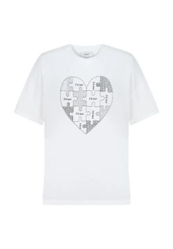 Twist Regular Fit Hotfix And Slogan Printed - T-Shirt Print - White 11 Twist Regular Fit Hotfix And Slogan Printed - T-Shirt Print - White -Only Mode Winkel cb6f43568fe34b59914971d5b1725e0f