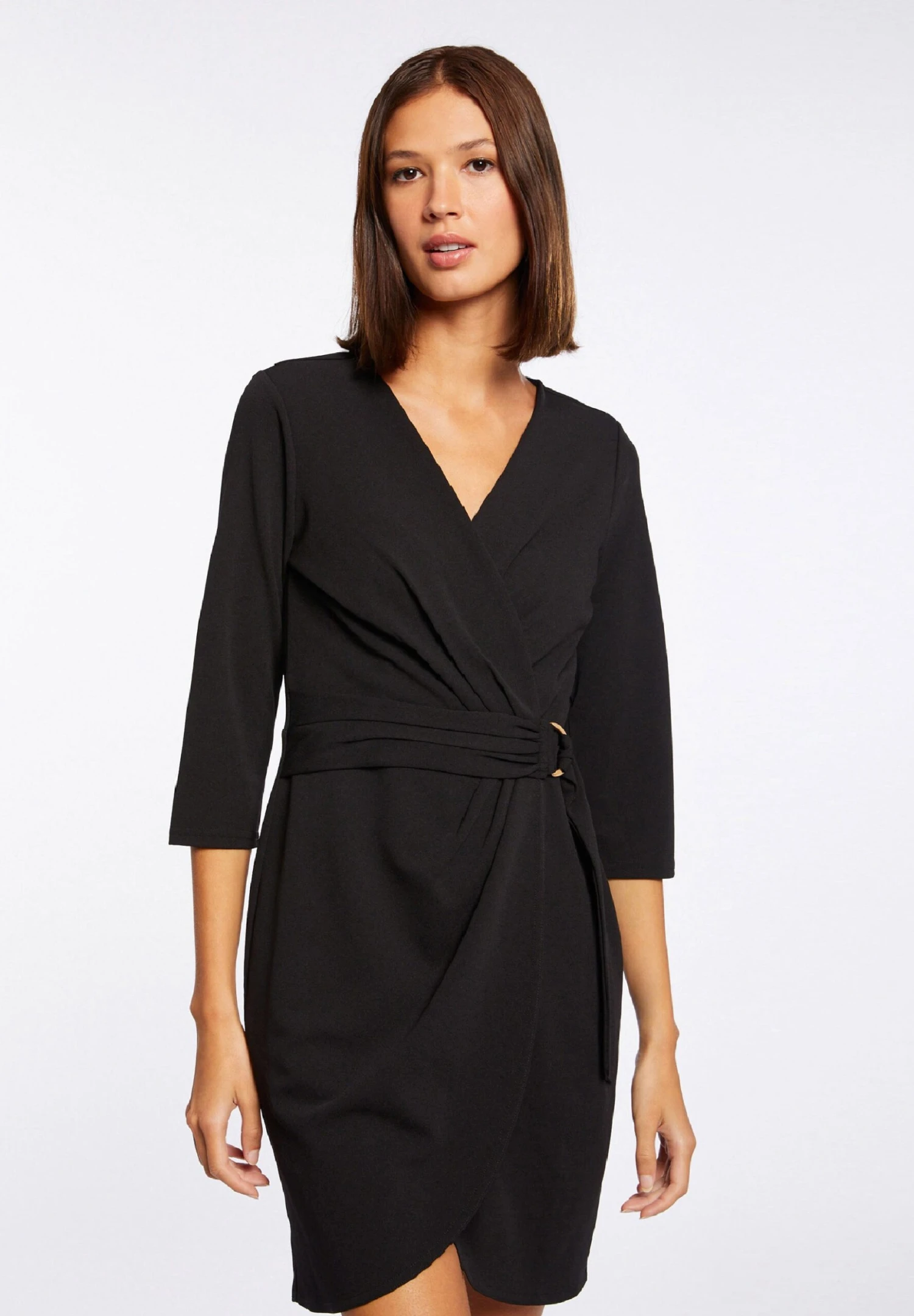 MORGAN Wrap With Buckle - Jurk - Black 4 MORGAN Wrap With Buckle - Jurk - Black - Afbeelding 4