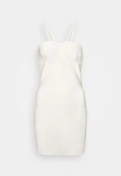HERVE LEGER Hl Mini Dress - Etui-Jurk - White -Only Mode Winkel cc44e2af26534e9c9754868eeacf992d