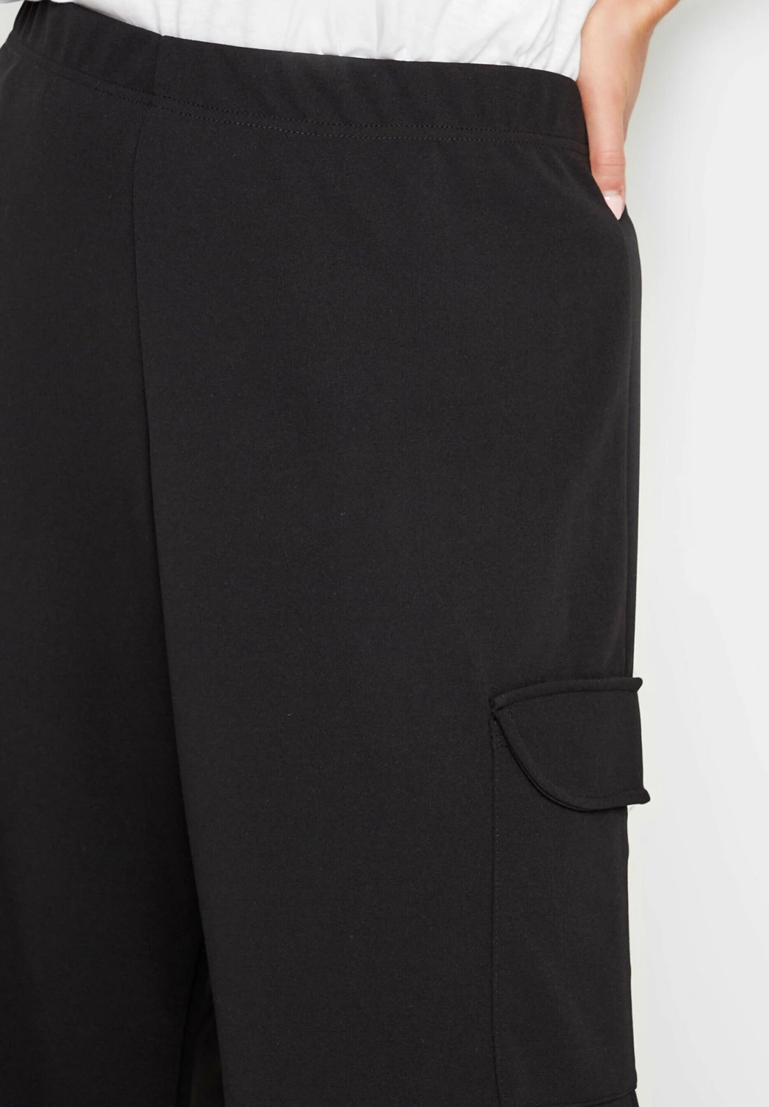 Cargo Pocket Wide Leg - Broek - Black 3 Cargo Pocket Wide Leg - Broek - Black - Afbeelding 3