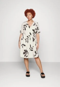 Slframi Short Wrap Dress - Jurk - Sandshell