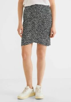 STREET ONE Mit Minimalprint - Wikkelrok - Schwarz