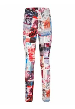 Legging - Schwarz/Weiß/Lila/Orange -Only Mode Winkel ccf441c3253042ea8aa46e2519275b7c