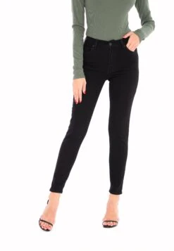 High Waist Skinny - Slim Fit Jeans - Black