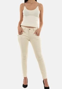 Freeman T. Porter Jeans Skinny Fit - Beige