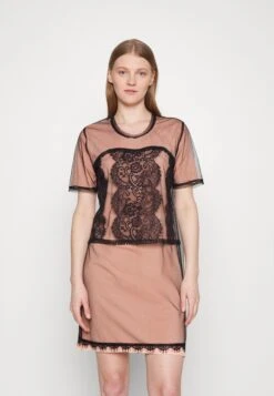 TWINSET Dress - Cocktailjurk - Candy Peach/Nero