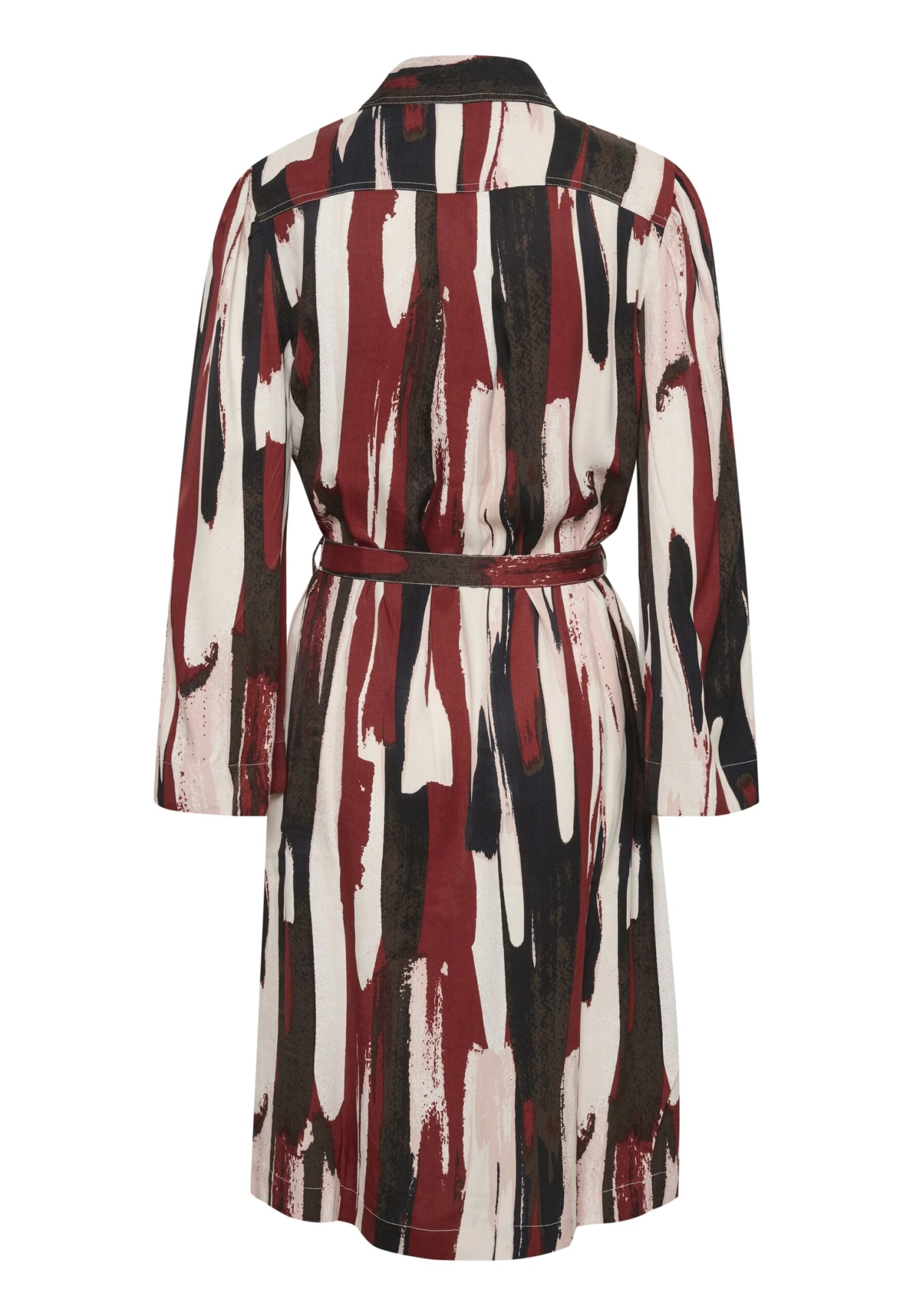 Soaked In Luxury Slmaddie - Jurk - Dark Red/Beige/Black 6 Soaked In Luxury Slmaddie - Jurk - Dark Red/Beige/Black - Afbeelding 6