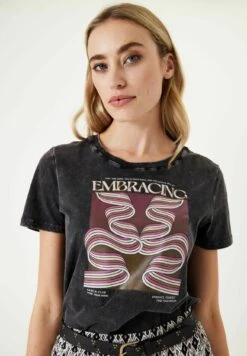 Garcia T-Shirt Print - Antracite