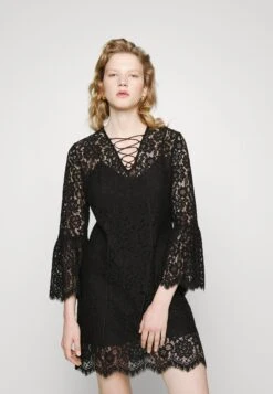 TWINSET Loving Macrame - Cocktailjurk - Nero