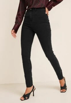 Next High Rise Stretch Standard - Jeans Skinny Fit - Black