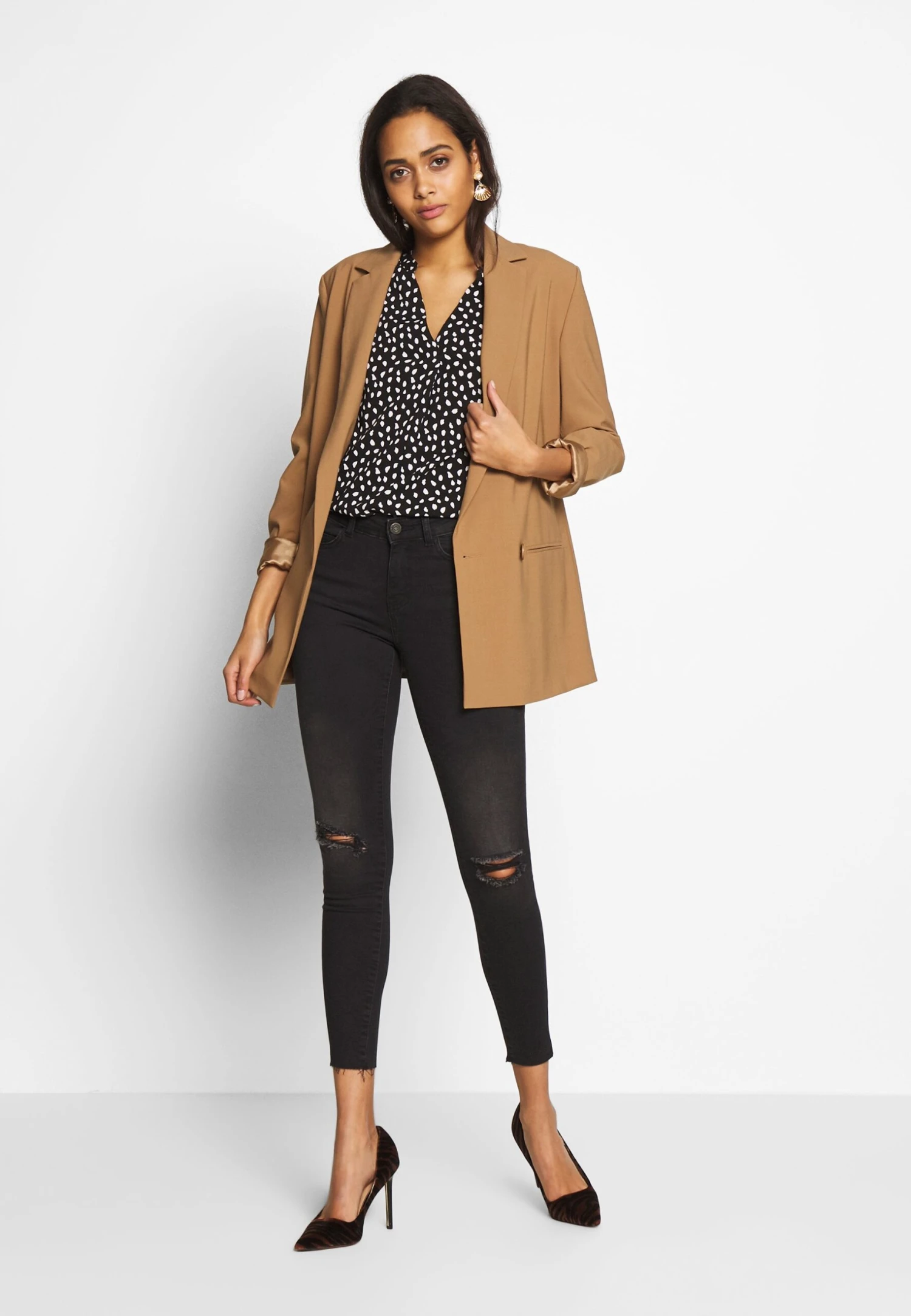 Noisy May Nmlucy- Jeans Skinny Fit - Black Denim 2 Noisy May Nmlucy- Jeans Skinny Fit - Black Denim - Afbeelding 2