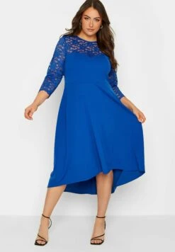 London Curve Sweetheart Midi - Jurk - Blue