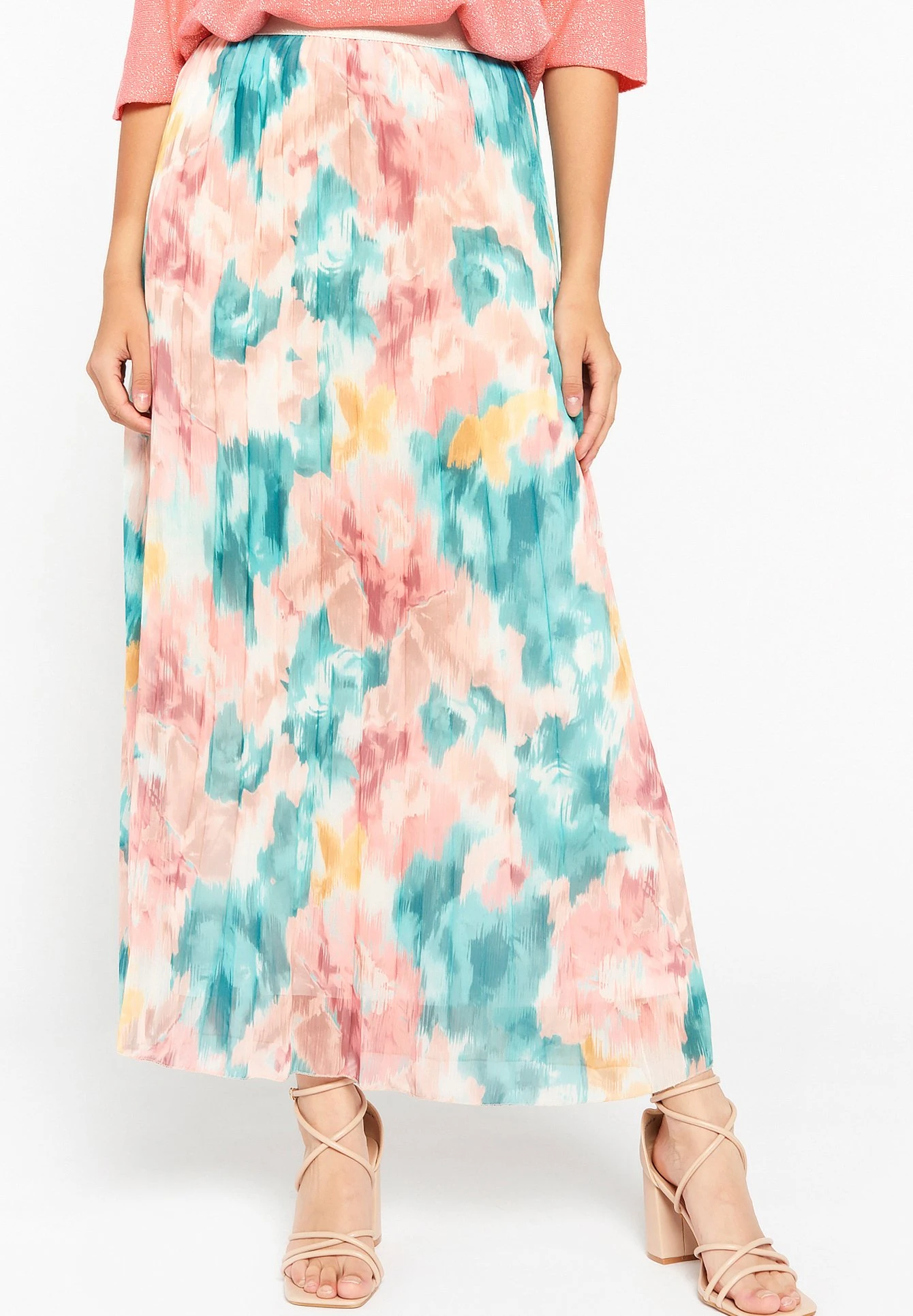 LOLALIZA With Pleats - Maxirok - Almond Green 1 LOLALIZA With Pleats - Maxirok - Almond Green