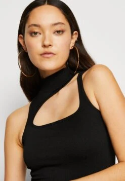 Iets Frans... Cut Out Seamless Dress - Cocktailjurk - Black -Only Mode Winkel d0d4656dd47e44319a740e53025d1717