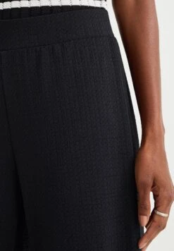WE FASHION Wide Leg Met Structuur - Broek - Black -Only Mode Winkel d0ece679c8b940719a8be6f8c1484074