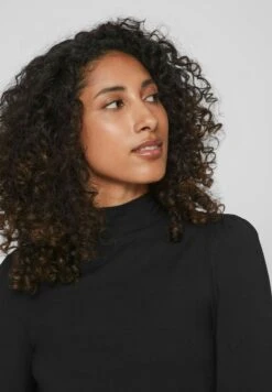 Vila Mit Langen Ärmeln High Neck - Longsleeve - Black -Only Mode Winkel d18dca09bf9f46979f6cb4449024e756
