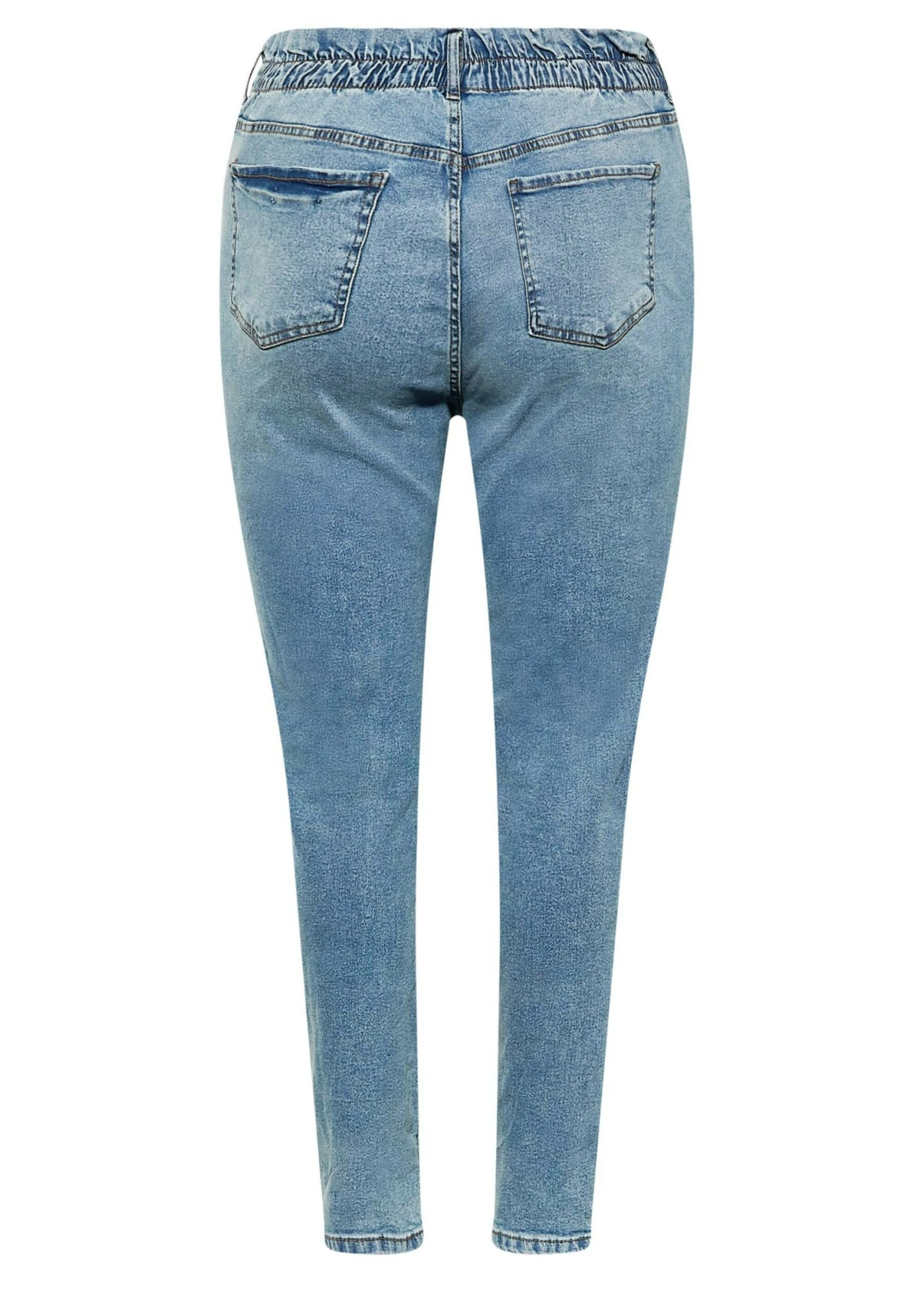 Curve Ripped Elasticated Stretch - Slim Fit Jeans - Blue 5 Curve Ripped Elasticated Stretch - Slim Fit Jeans - Blue - Afbeelding 5