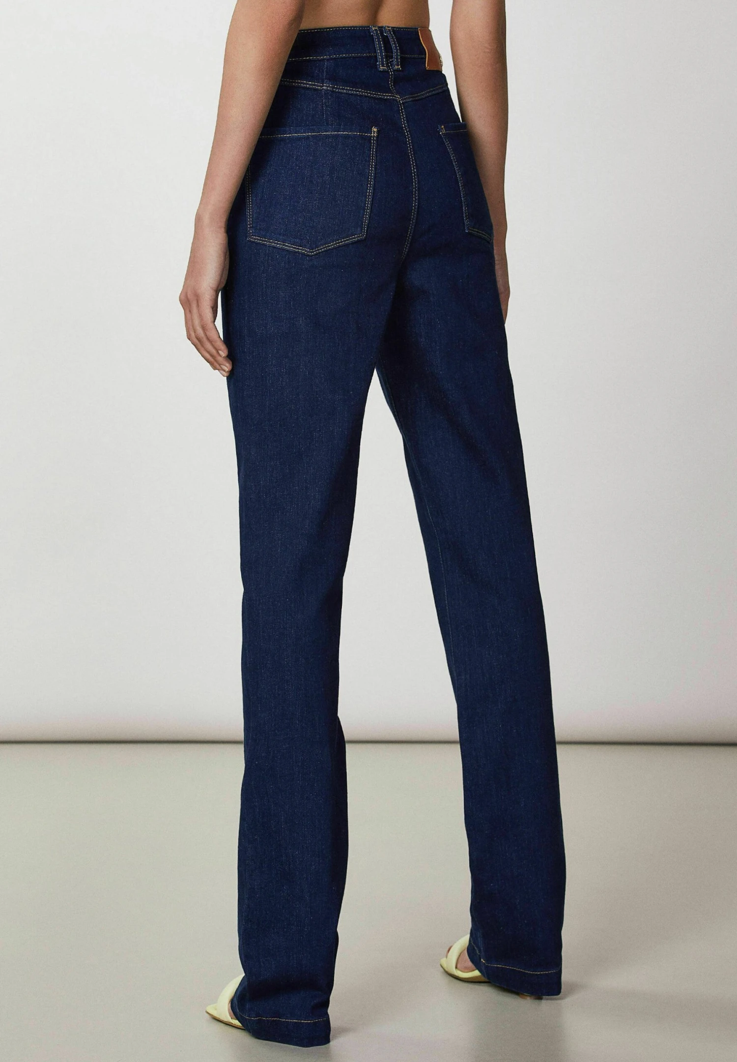 Patrizia Pepe Essential - Straight Leg Jeans - Rinse Blue Denim 3 Patrizia Pepe Essential - Straight Leg Jeans - Rinse Blue Denim - Afbeelding 3
