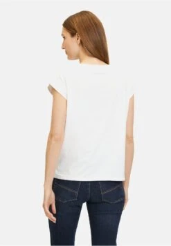 Casual Met Print - T-Shirt Print - Witte Blauwe 10 Casual Met Print - T-Shirt Print - Witte Blauwe -Only Mode Winkel d2269be7e2f947b190a260376465d378