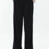 Ultra High Rise Wide Leg- Broek - Black