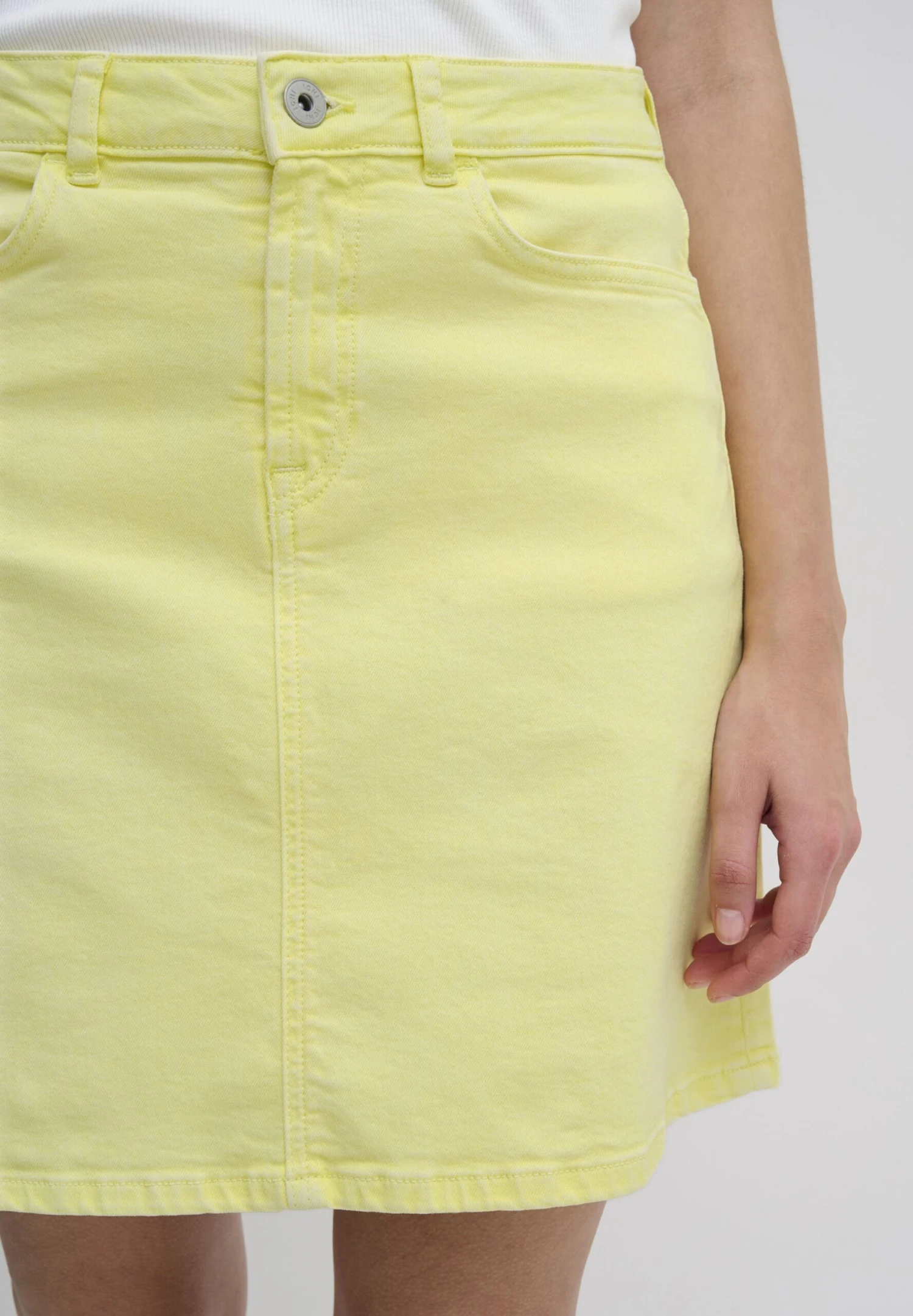 ICHI Ihcenny Sk - A-Lijn Rok - French Vanilla 4 ICHI Ihcenny Sk - A-Lijn Rok - French Vanilla - Afbeelding 4