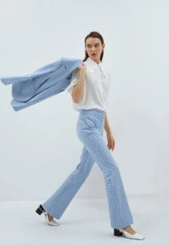 Koton High Rise - Broek - Blue -Only Mode Winkel d2679ca2c9c94086995aebcd8e1f3426