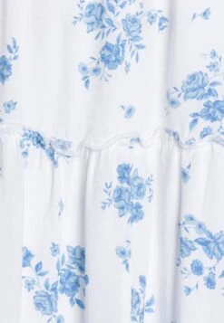 Hollister Co. Emea Printed Maxi - Maxirok - White/Blue -Only Mode Winkel d29a949bfb8c4745ae76f062c68b040c