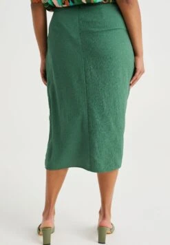 WE FASHION Curve - Wikkelrok - Green -Only Mode Winkel d376d65ce700470f9253cd7274a6da2d