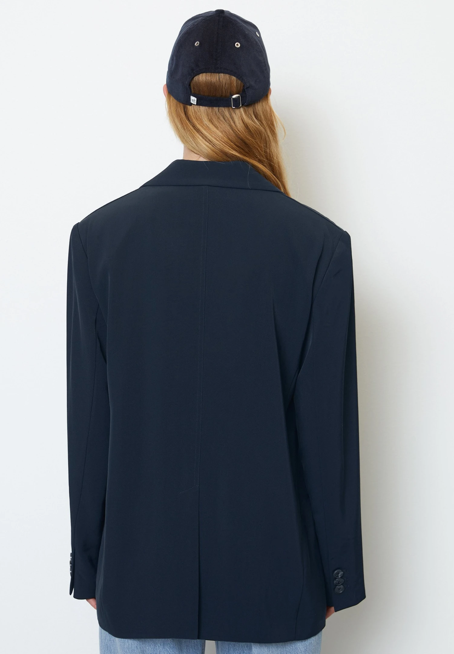 Marc O'Polo Aus Fliessendem - Halflange Jas - Deep Blue Sea 3 Marc O'Polo Aus Fliessendem - Halflange Jas - Deep Blue Sea - Afbeelding 3