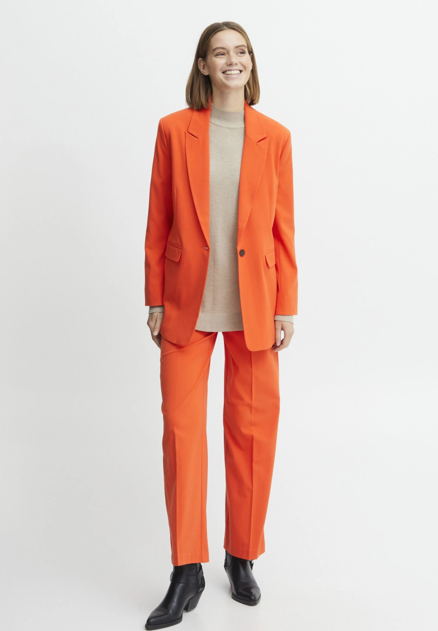 B.young Bydanta - Halflange Jas - Orangeade 2 B.young Bydanta - Halflange Jas - Orangeade - Afbeelding 2