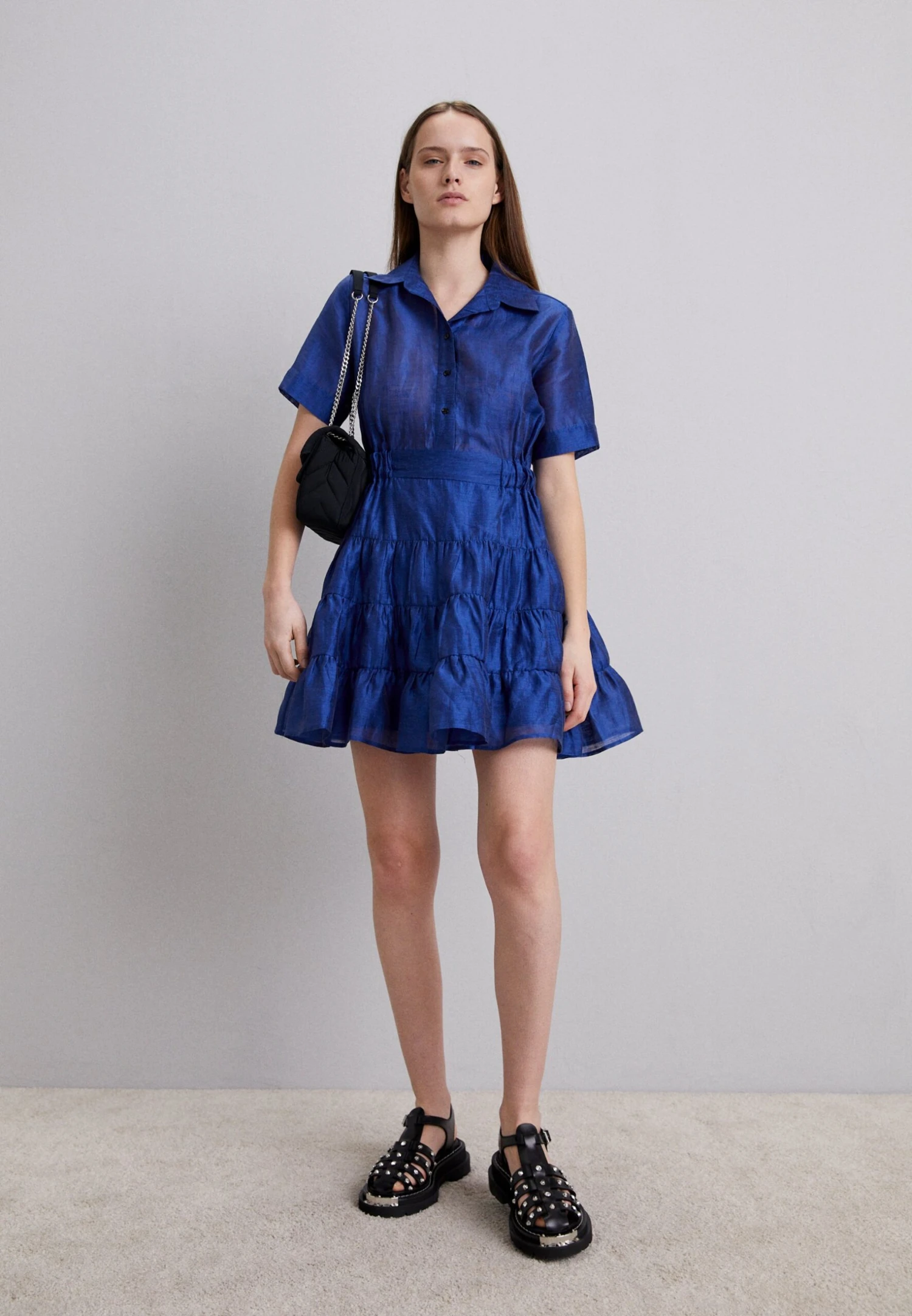 Sandro Cocktailjurk - Bleu Foncé 2 Sandro Cocktailjurk - Bleu Foncé - Afbeelding 2