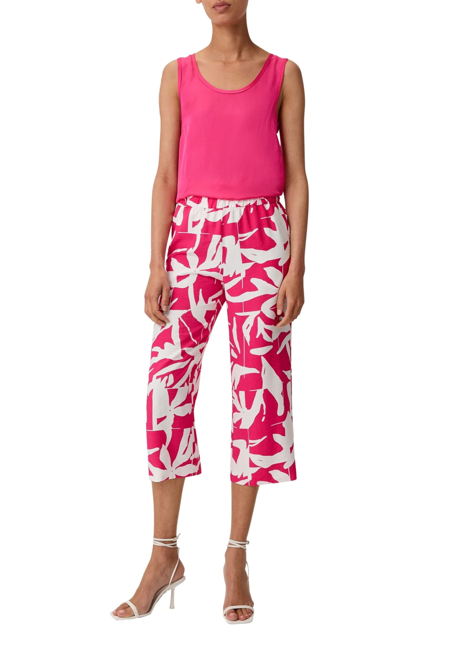 Comma Broek - Pink Weiß 1 Comma Broek - Pink Weiß