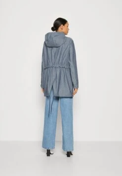 Thought The Chambray Waterproof Jacket - Parka - Blue -Only Mode Winkel d50cb8e6f4604e208c5dc4af86b83161