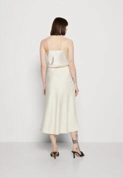 Selected Femme Slfrachelle Midi Skirt - A-Lijn Rok - Beige -Only Mode Winkel d58a43f53b354eb383343b87e79edd4d
